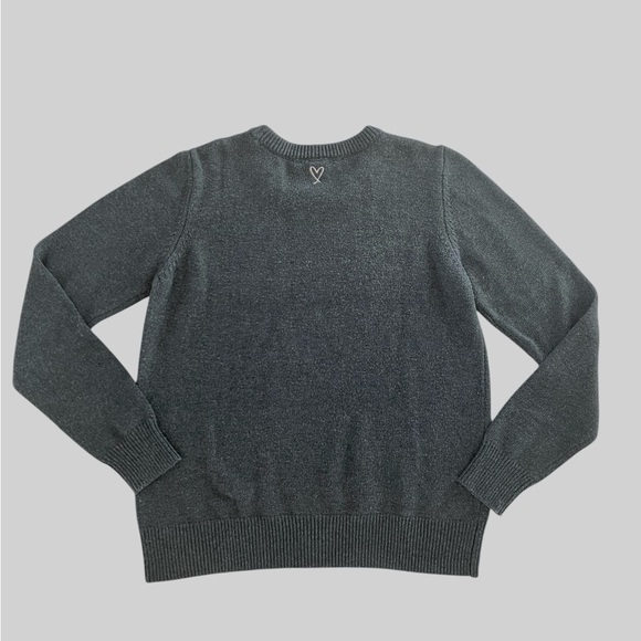 VICTORIA'S SECRET Shanghai grey Crewneck Knit pullover sweater Size small - Picture 3 of 6